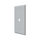 Deltana [CPC4764U26D] Solid Brass Wall Cable Plate Cover - Brushed Chrome Finish
