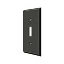 Deltana [SWP4751U10B] Solid Brass Wall Switch Plate Cover - Single Standard - Oil Rubbed Bronze Finish