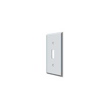 Deltana [SWP4751U26] Solid Brass Wall Switch Plate Cover - Single Standard - Polished Chrome Finish