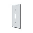 Deltana [SWP4751U26] Solid Brass Wall Switch Plate Cover - Single Standard - Polished Chrome Finish
