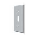 Deltana [SWP4751U26D] Solid Brass Wall Switch Plate Cover - Single Standard - Brushed Chrome Finish
