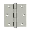 Deltana 3 1/2" x 3 1/2" Steel Door Hinges & Finials - Steel Hinges - Architectural Door Hardware