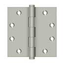 4 1/2" x 4 1/2" Brass Door Butt Hinges - Deltana Door Hinges - Architectural Door Hardware