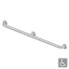 Deltana [GB42CPU32D] Stainless Steel Bathroom Grab Bar -  Center Post - Brushed Finish - 42&quot; L