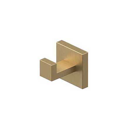 Deltana [MM2009-4] Stainless Steel Robe Hook - Single - MM Series - Brushed Brass Finish