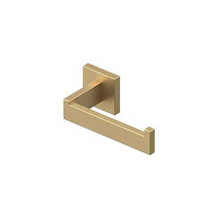 Deltana [MM2001-4] Stainless Steel Toilet Tissue Holder - Single Arm - MM Series - Brushed Brass Finish