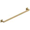 Deltana [MM2007/33-4] Stainless Steel Single Towel Bar - MM Series - Brushed Brass Finish - 33" C/C