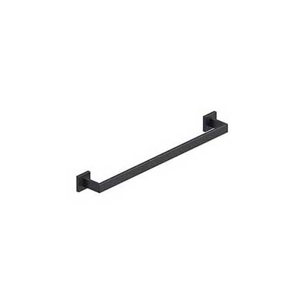 Deltana [MM2003/24-19] Stainless Steel Single Towel Bar - MM Series - Paint Black Finish - 24&quot; C/C