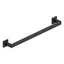 Deltana [MM2003/24-19] Stainless Steel Single Towel Bar - MM Series - Paint Black Finish - 24" C/C