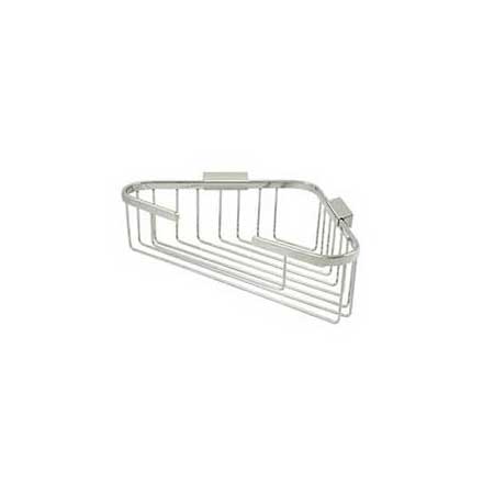 Deltana [WBC1310U14] Solid Brass Bathroom Wire Basket - Triangular - Polished Nickel Finish - 13 1/4&quot; L