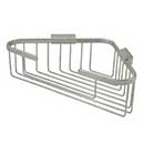 Deltana [WBC1310U15] Solid Brass Bathroom Wire Basket - Triangular - Brushed Nickel Finish - 13 1/4&quot; L