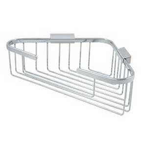 Deltana [WBC1310U26] Solid Brass Bathroom Wire Basket - Triangular - Polished Chrome Finish - 13 1/4" L