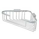 Deltana [WBC1310U26] Solid Brass Bathroom Wire Basket - Triangular - Polished Chrome Finish - 13 1/4&quot; L