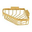 Deltana [WBC6353CR003] Solid Brass Bathroom Wire Basket - Pentagonal - Polished Brass (PVD) Finish - 8 1/4" L