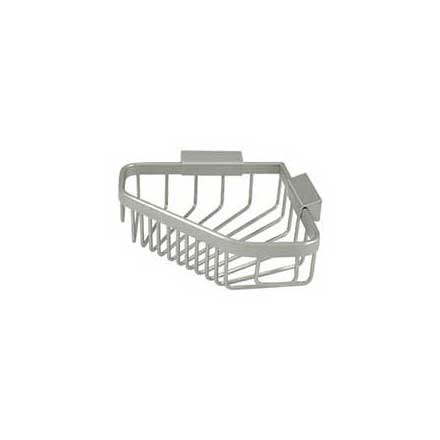 Deltana [WBC6353U15] Solid Brass Bathroom Wire Basket - Pentagonal - Brushed Nickel Finish - 8 1/4&quot; L