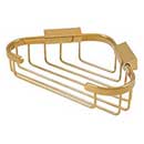 Deltana [WBC8570CR003] Solid Brass Bathroom Wire Basket - Triangular -  Polished Brass (PVD) Finish - 8 3/4&quot; L