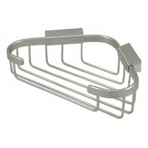 Deltana [WBC8570U15] Solid Brass Bathroom Wire Basket - Triangular - Brushed Nickel Finish - 8 3/4" L