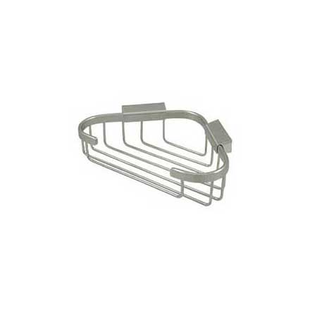 Deltana [WBC8570U15] Solid Brass Bathroom Wire Basket - Triangular -  Brushed Nickel Finish - 8 3/4&quot; L