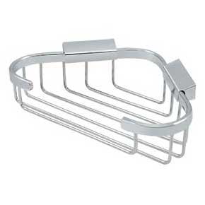 Deltana [WBC8570U26] Solid Brass Bathroom Wire Basket - Triangular - Polished Chrome Finish - 8 3/4" L
