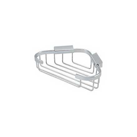 Deltana [WBC8570U26] Solid Brass Bathroom Wire Basket - Triangular -  Polished Chrome Finish - 8 3/4&quot; L