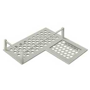 Deltana [WBHDCR9U15] Solid Brass Bathroom Wire Basket - Right Hand Corner - Brushed Nickel Finish - 9 1/8" L