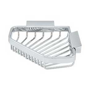 Deltana [WBP542U26] Solid Brass Bathroom Wire Basket - Pentagonal - Polished Chrome Finish - 6 3/4" L