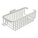 Deltana [WBR1054HU14] Solid Brass Bathroom Wire Basket - Deep Rectangular w/ Hook - Polished Nickel Finish - 10 3/8&quot; L