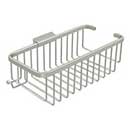 Deltana [WBR1054HU15] Solid Brass Bathroom Wire Basket - Deep Rectangular w/ Hook - Brushed Nickel Finish - 10 3/8&quot; L
