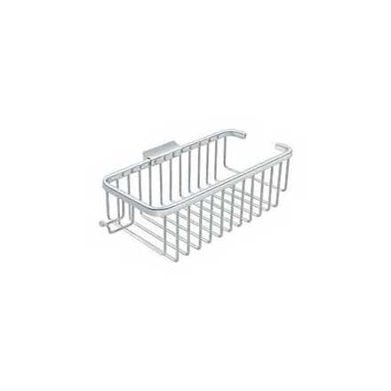 Deltana [WBR1054HU26] Solid Brass Bathroom Wire Basket - Deep Rectangular w/ Hook - Polished Chrome Finish - 10 3/8&quot; L