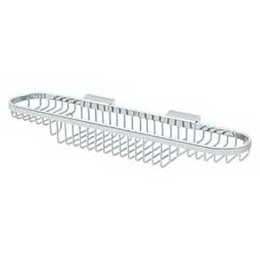 Deltana [WBR1835U26] Solid Brass Bathroom Wire Basket - Deep & Shallow Oblong Combo - Polished Chrome Finish - 18" L