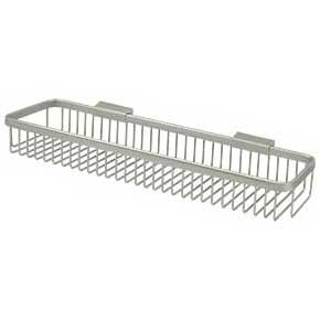Deltana [WBR1851U15] Solid Brass Bathroom Wire Basket - Rectangular - Brushed Nickel Finish - 17 1/2" L