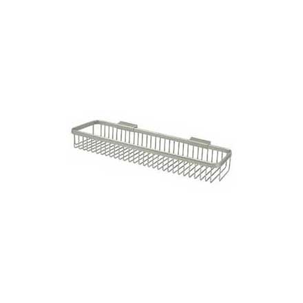 Deltana [WBR1851U15] Solid Brass Bathroom Wire Basket - Rectangular - Brushed Nickel Finish - 17 1/2&quot; L