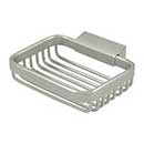 Deltana [WBR4535U15] Solid Brass Bathroom Wire Basket - Soap Dish - Rectangular - Brushed Nickel Finish - 4 3/4&quot; L