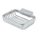 Deltana [WBR4535U26] Solid Brass Bathroom Wire Basket - Soap Dish - Rectangular - Polished Chrome Finish - 4 3/4" L
