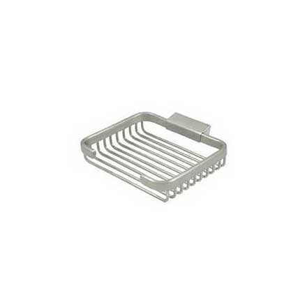 Deltana [WBR6050U15] Solid Brass Bathroom Wire Basket - Soap Dish - Rectangular - Brushed Nickel Finish - 6" L