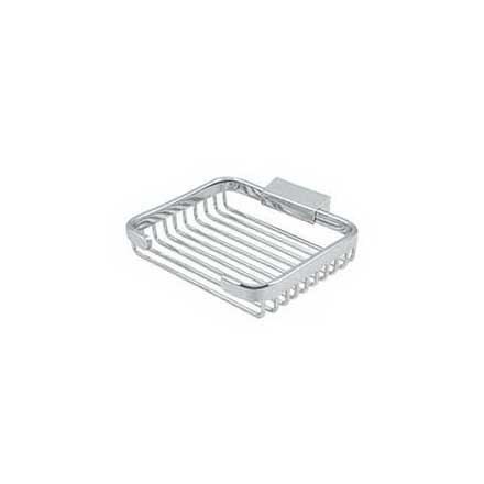 Deltana [WBR6050U26] Solid Brass Bathroom Wire Basket - Soap Dish - Rectangular - Polished Chrome Finish - 6&quot; L