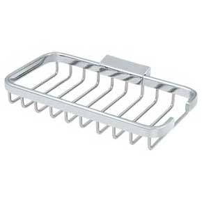 Deltana [WBR8040U26] Solid Brass Bathroom Wire Basket - Rectangular - Polished Chrome Finish - 8" L