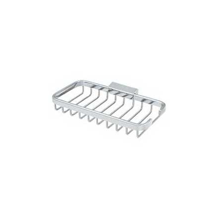 Deltana [WBR8040U26] Solid Brass Bathroom Wire Basket - Rectangular - Polished Chrome Finish - 8&quot; L