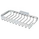 Deltana [WBR8040U26] Solid Brass Bathroom Wire Basket - Rectangular - Polished Chrome Finish - 8&quot; L