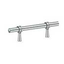 Deltana [P310U26] Solid Brass Cabinet Pull Handle - Adjustable C/C Series - Polished Chrome Finish - 4 3/4&quot; L