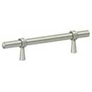 Deltana [P311U15] Solid Brass Cabinet Pull Handle - Adjustable C/C Series - Brushed Nickel Finish - 6 1/2&quot; L