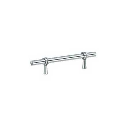 Deltana [P311U26] Solid Brass Cabinet Pull Handle - Adjustable C/C Series - Polished Chrome Finish - 6 1/2&quot; L