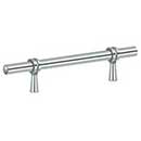 Deltana [P311U26] Solid Brass Cabinet Pull Handle - Adjustable C/C Series - Polished Chrome Finish - 6 1/2" L