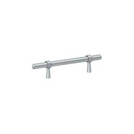 Deltana [P311U26D] Solid Brass Cabinet Pull Handle - Adjustable C/C Series - Brushed Chrome Finish - 6 1/2&quot; L