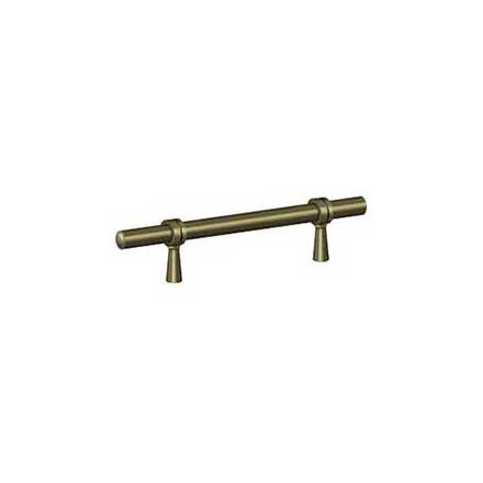 Deltana [P311U5] Solid Brass Cabinet Pull Handle - Adjustable C/C Series - Antique Brass Finish - 6 1/2&quot; L