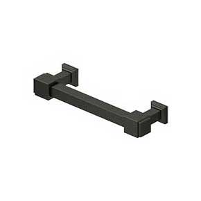 Deltana [MP40U10B] Solid Brass Cabinet Pull Handle - Manhattan Series - Oil Rubbed Bronze Finish - 4" C/C - 4 3/4" L