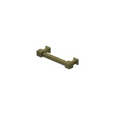 Deltana [MP40U5] Solid Brass Cabinet Pull Handle - Manhattan Series - Standard Size - Antique Brass Finish - 4&quot; C/C - 4 3/4&quot; L