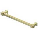 Deltana [MP70U3-UNL] Solid Brass Cabinet Pull Handle - Manhattan Series - Oversized - Polished Brass (Unlacquered) Finish - 7" C/C - 7 13/16" L