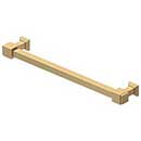 Deltana [MP70U4] Solid Brass Cabinet Pull Handle - Manhattan Series - Oversized - Brushed Brass Finish - 7&quot; C/C - 7 13/16&quot; L