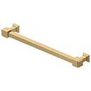 Deltana [MP70U4] Solid Brass Cabinet Pull Handle - Manhattan Series - Oversized - Brushed Brass Finish - 7" C/C - 7 13/16" L